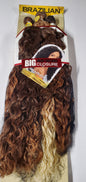 Multi length brazilian hand-tied Eurasian hair extensions; curly sew-in wefts. image 0