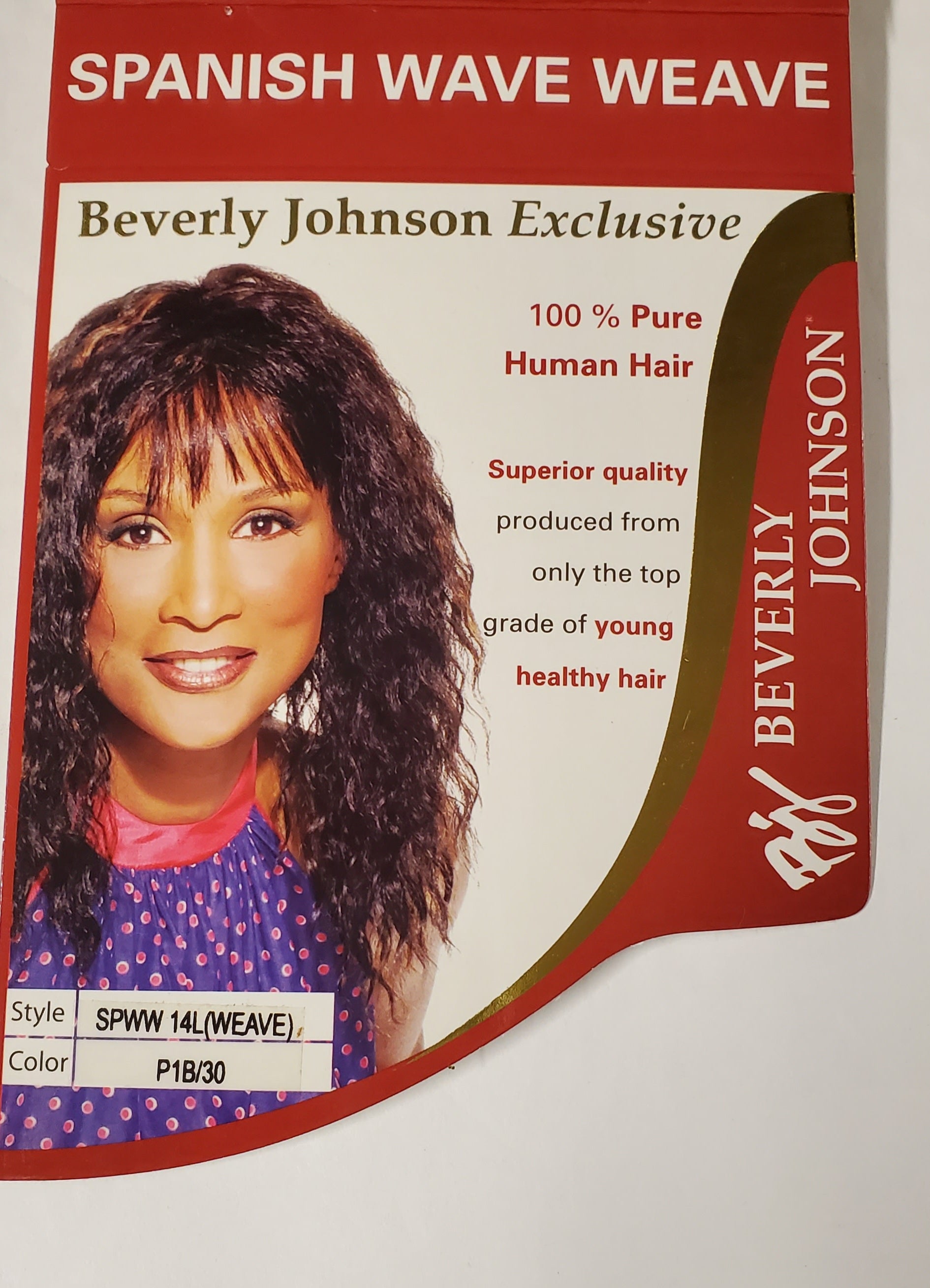 Pure human hair Spanish wave weave; sew-in wavy weft. image 0