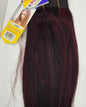 Human hair weave yaky straight for sew-in, wefts, mixed colors image 2