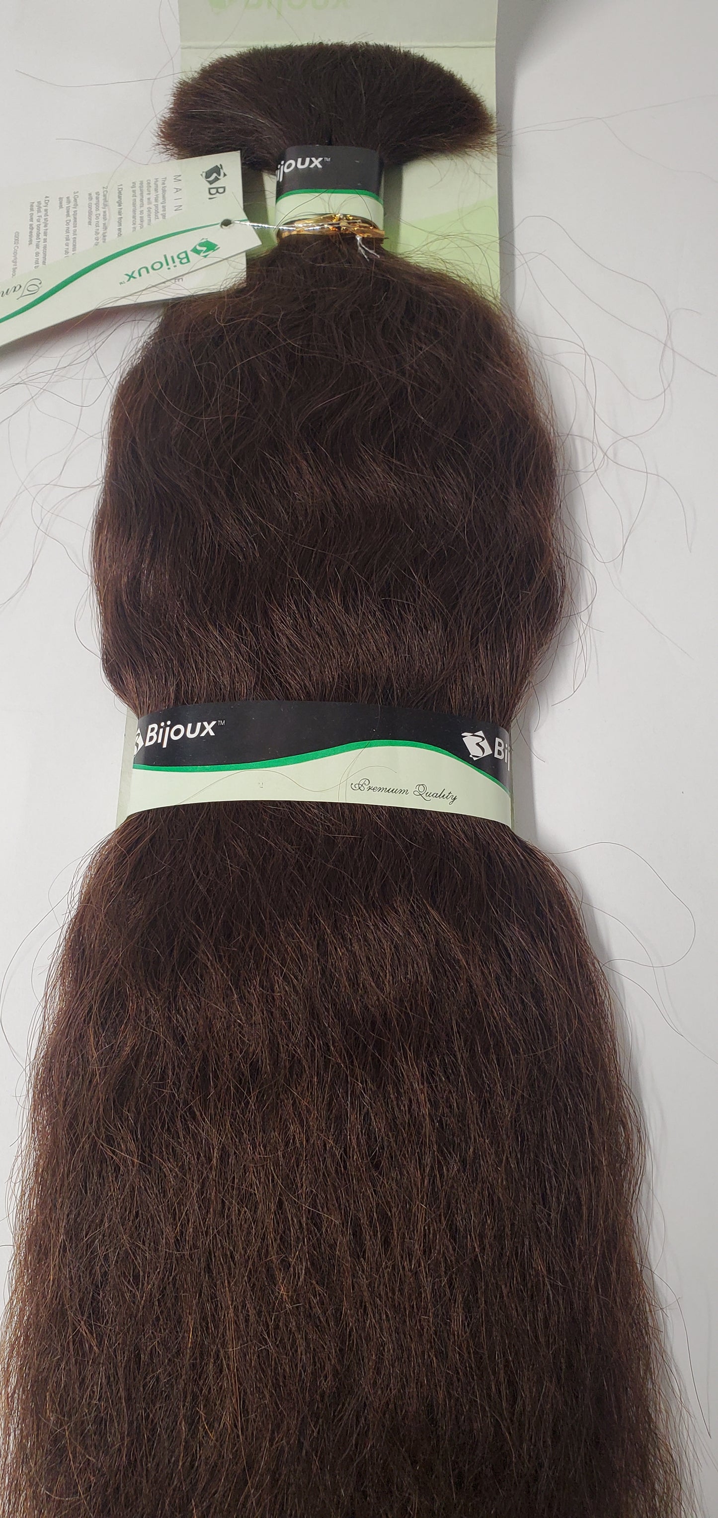 Human hair tangle-free super bulk wavy for  braiding; Bijoux image 1