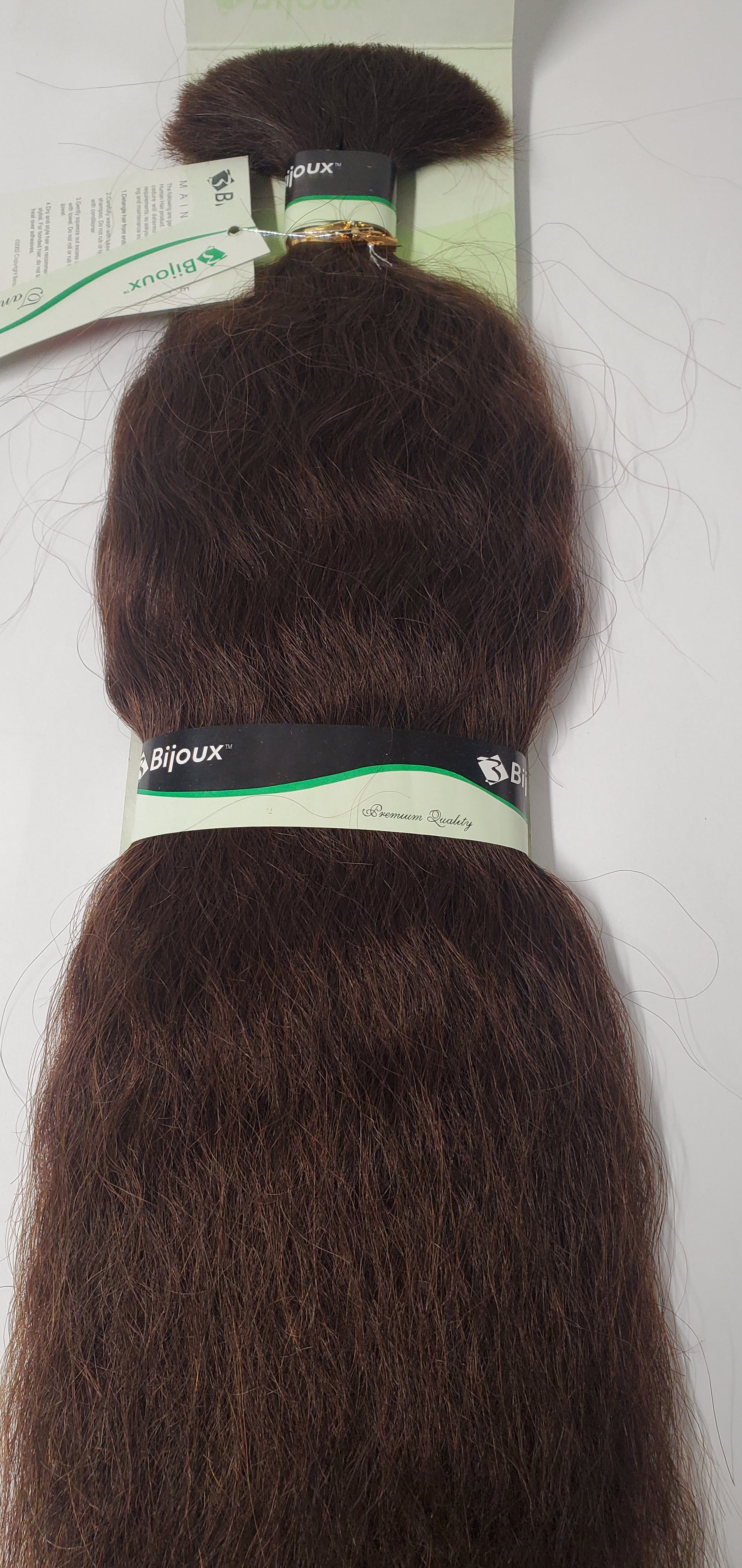 Human hair tangle-free super bulk wavy for  braiding; Bijoux image 1