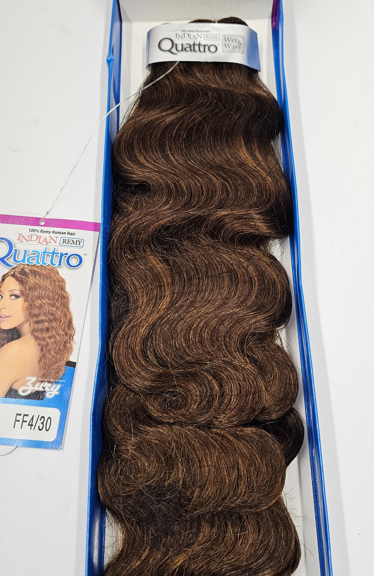 Curly Indian remy human hair sea wave for sew-in; wefts; one pack solution. image 3