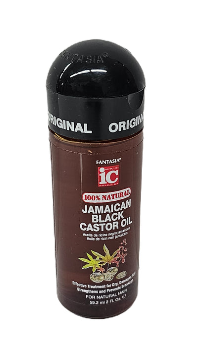 Fantasia IC 100% natural Jamaican black castor oil; 2fl.oz travel size image 1