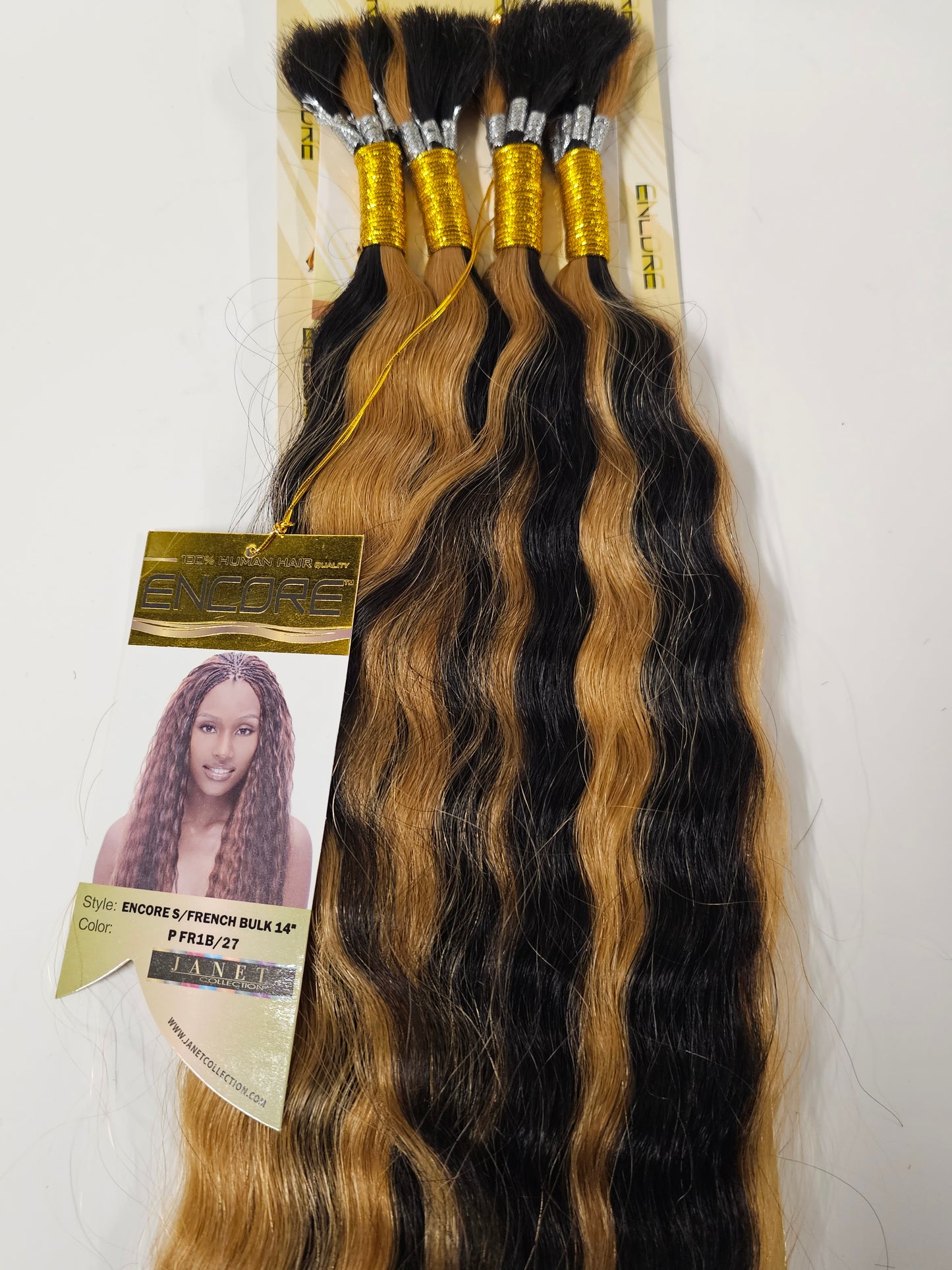 Wet and wavy human hair premium blend  Super French bulk for braiding image 5