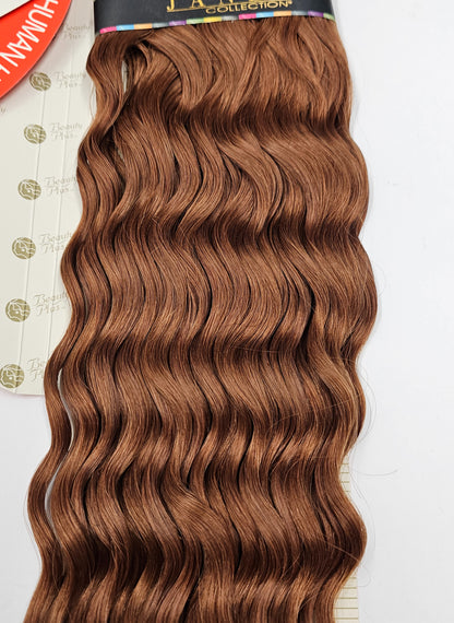 Curly human hair tangle-free weave for sew-in; European curl; wefts. image 5