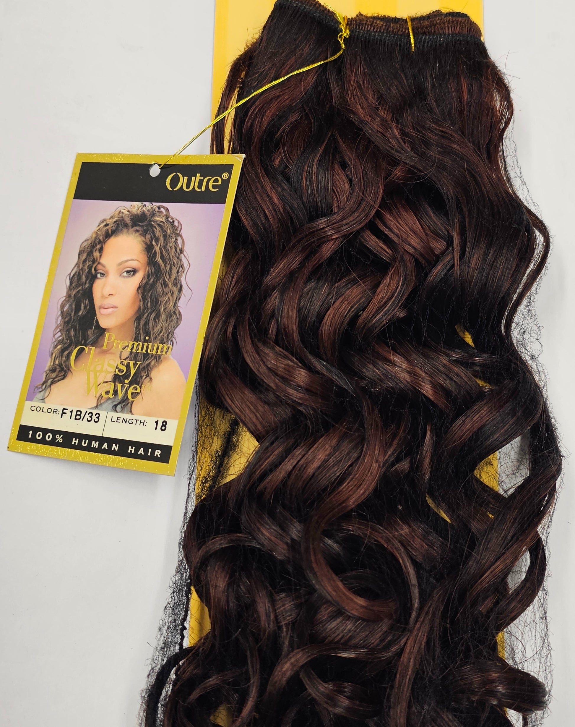 Human hair tangle -free premium classy wave; curly sew-in weft; Outre image 1