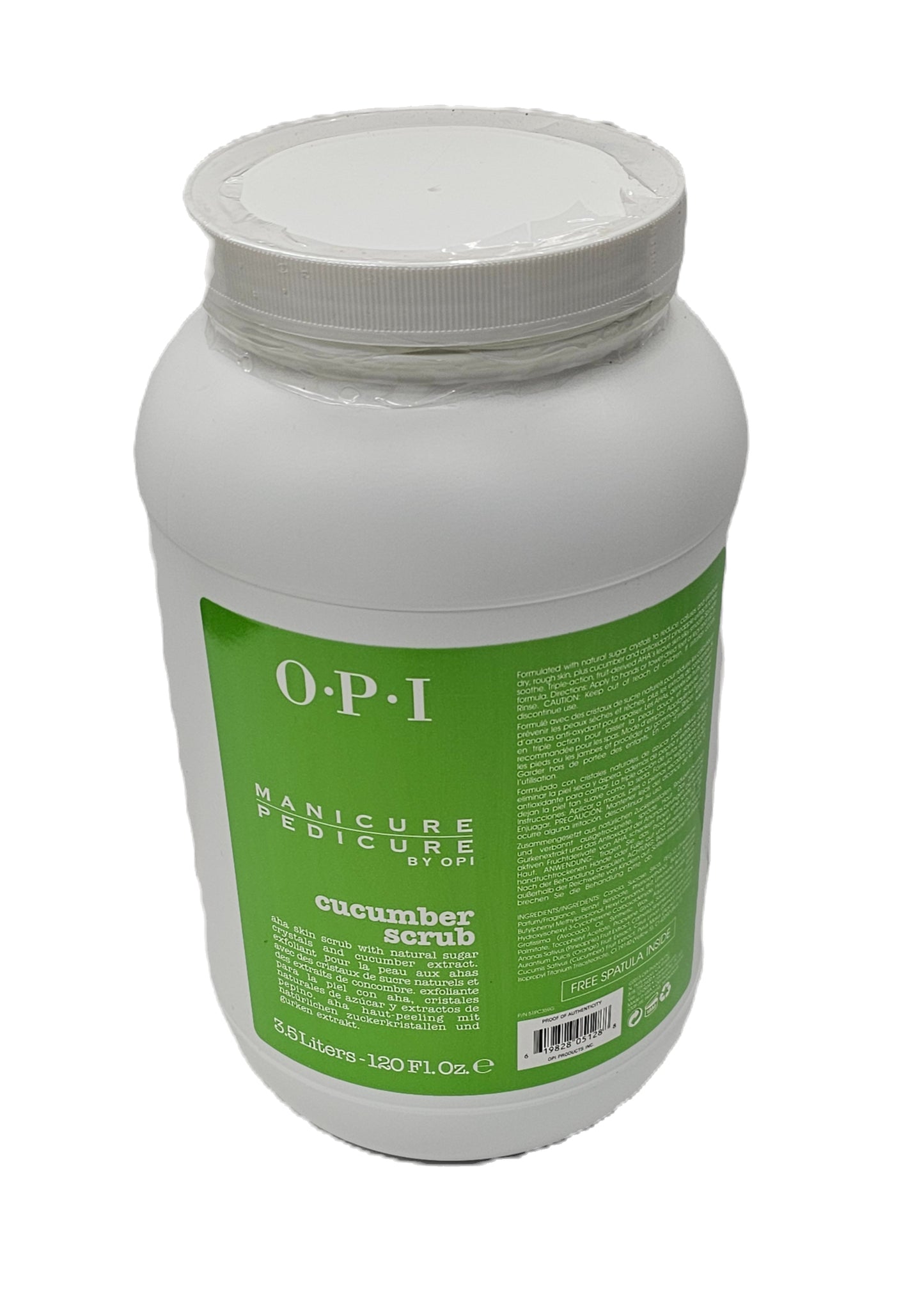 OPI manicure pedicure cucumber scrub; 120fl.oz image 0