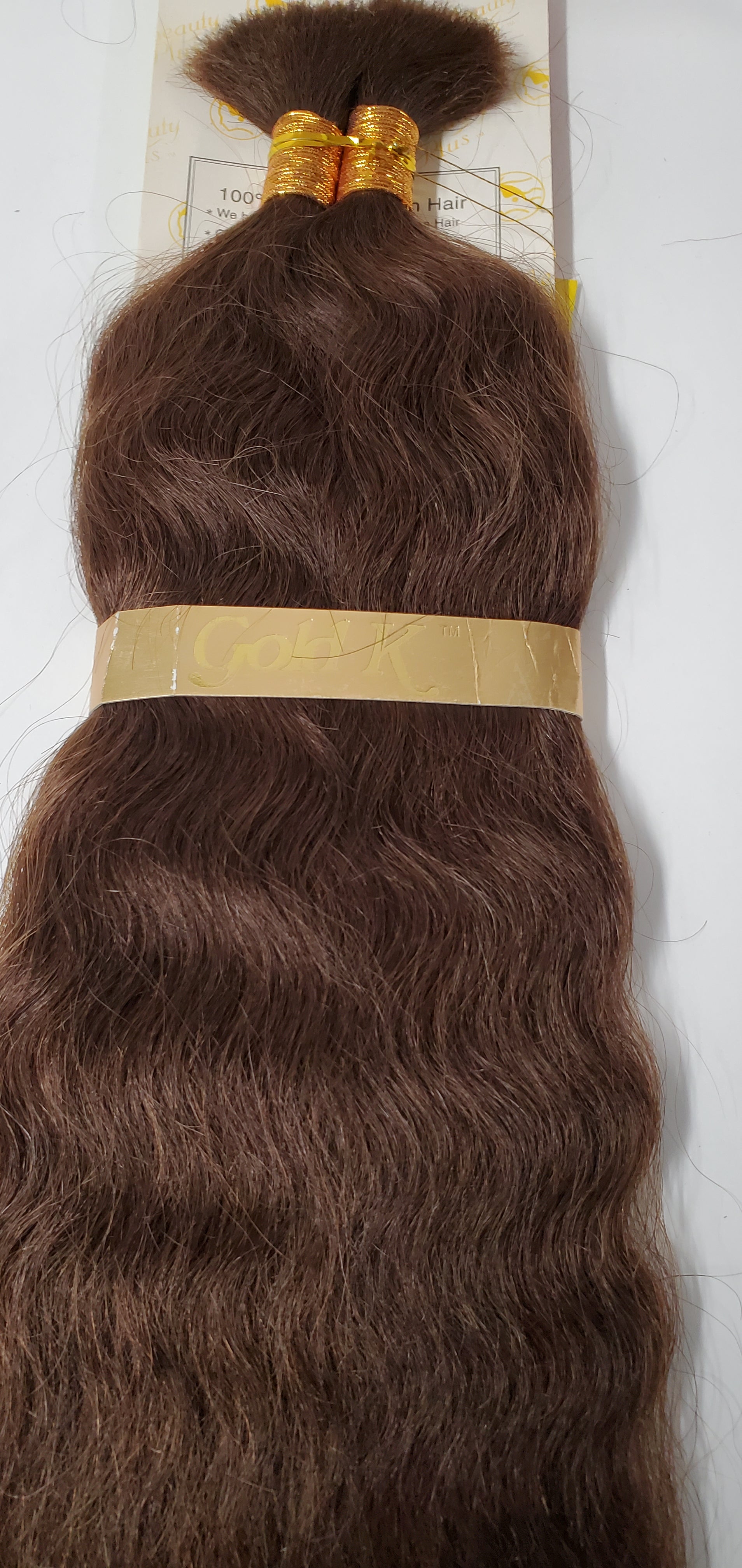 Human hair French refined super bulk tangle-free  wet and wavy for braiding; Jan image 3