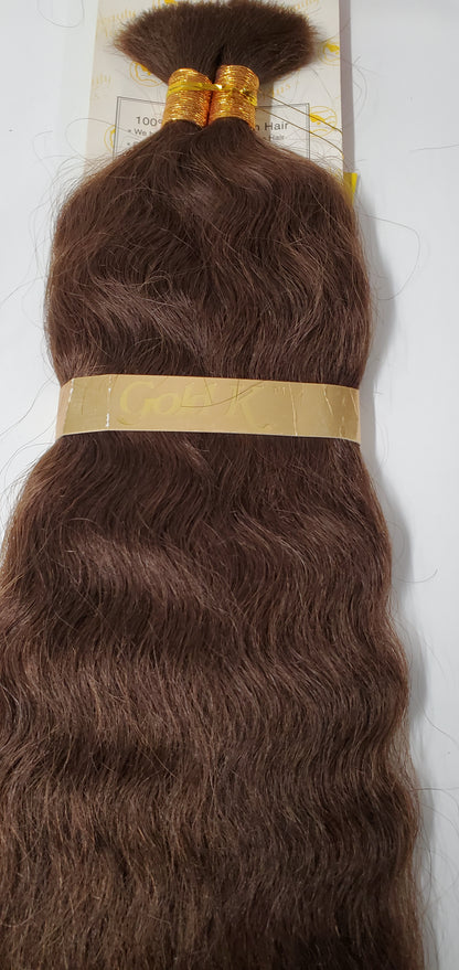 Human hair French refined super bulk tangle-free  wet and wavy for braiding; Jan image 3