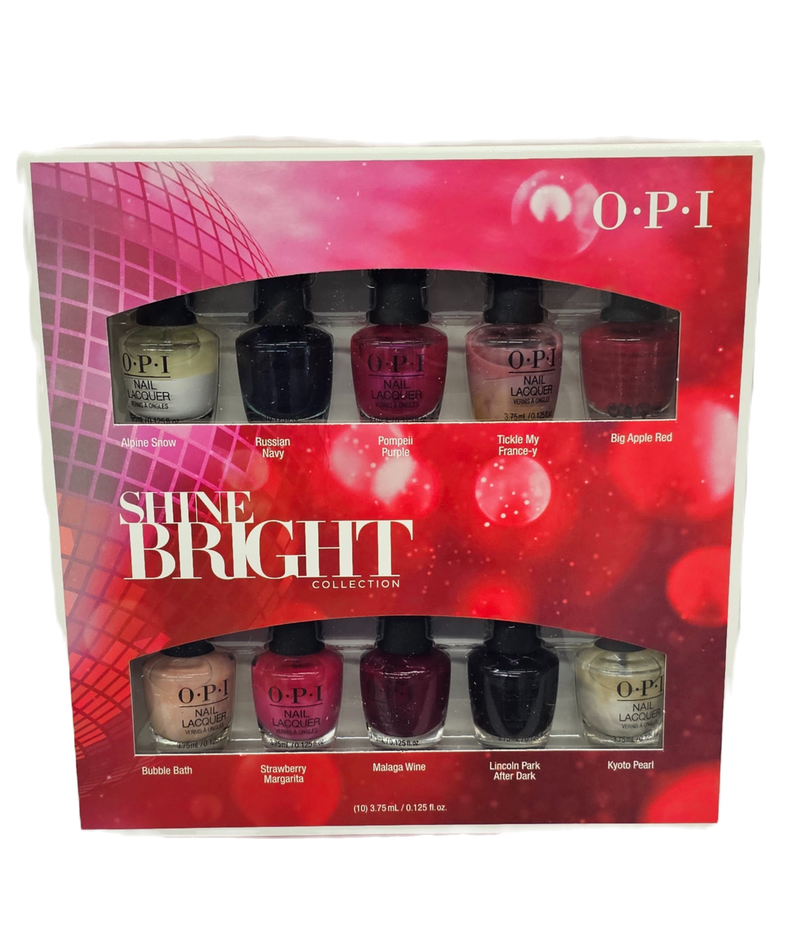 OPI shine bright mini nail lacquers(10pcs); 0.125fl.oz x10 image 0
