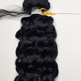 Unprocessed natural human hair weave new bohemian; curly sew-in weft. image 0