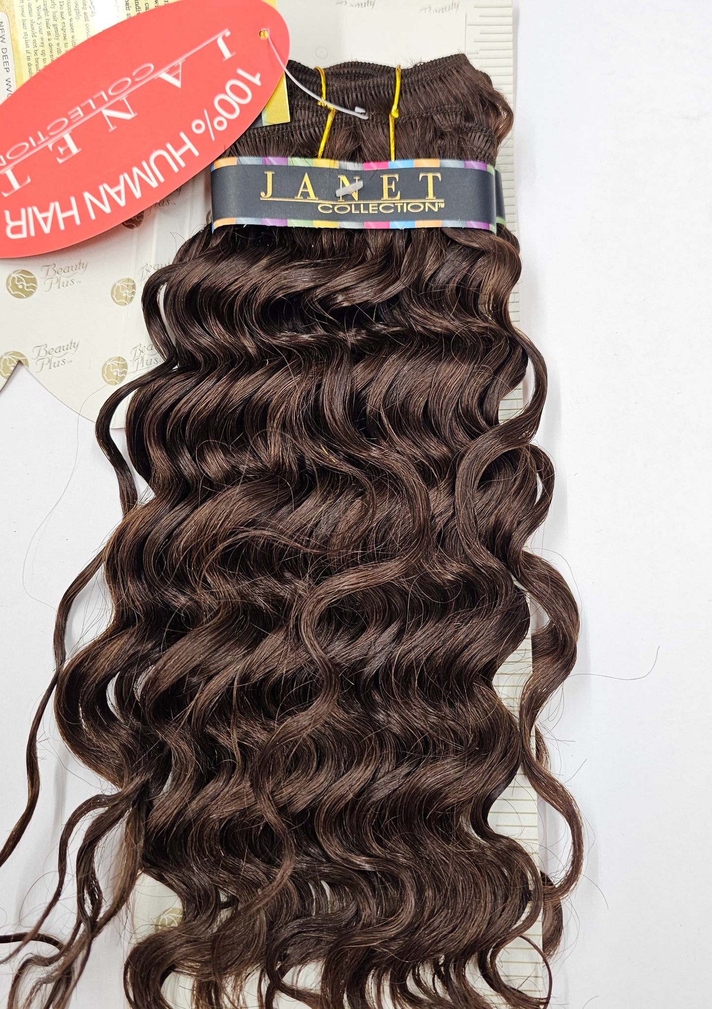 Curly human hair weave tangle-free for sew-in; new deep; wefts.. image 6
