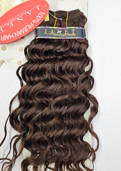 Curly human hair weave tangle-free for sew-in; new deep; wefts.. image 6