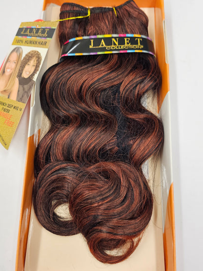 Curly human hair weave tangle-free for sew-in; french deep; wefts. image 0