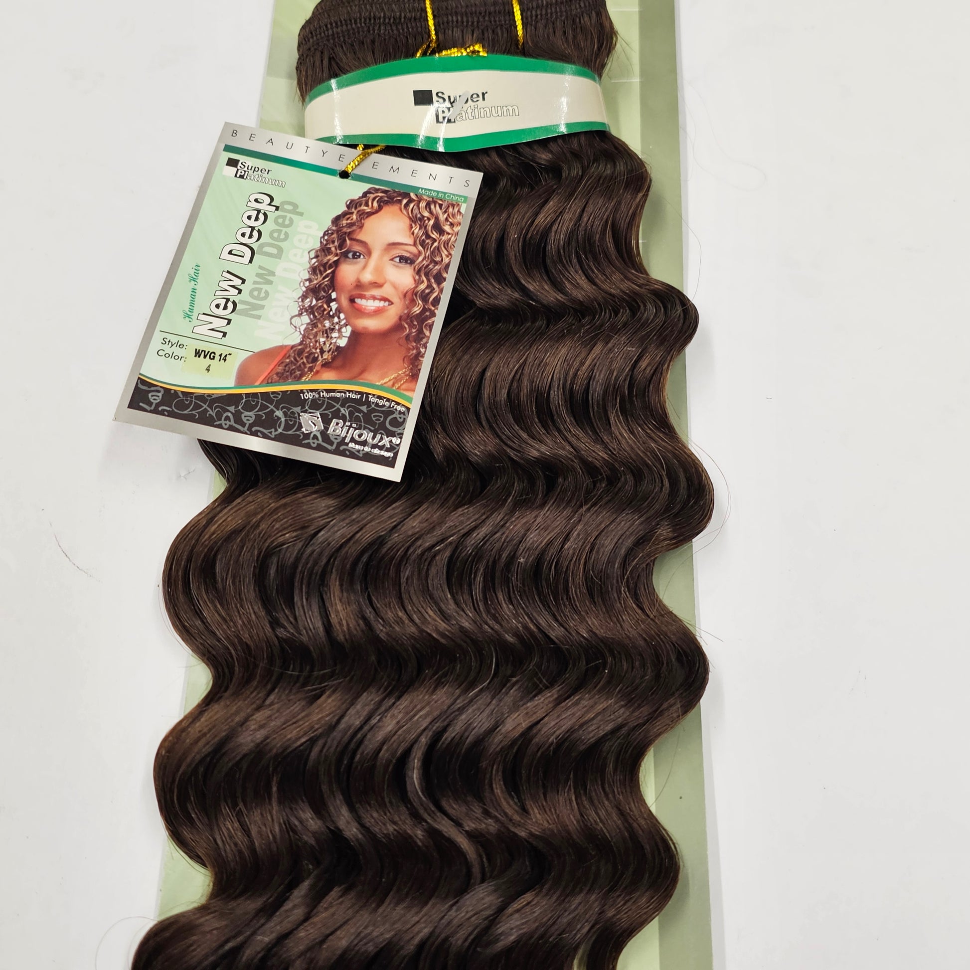 Curly human hair tangle-free new deep weave for sew-in; wefts. image 3