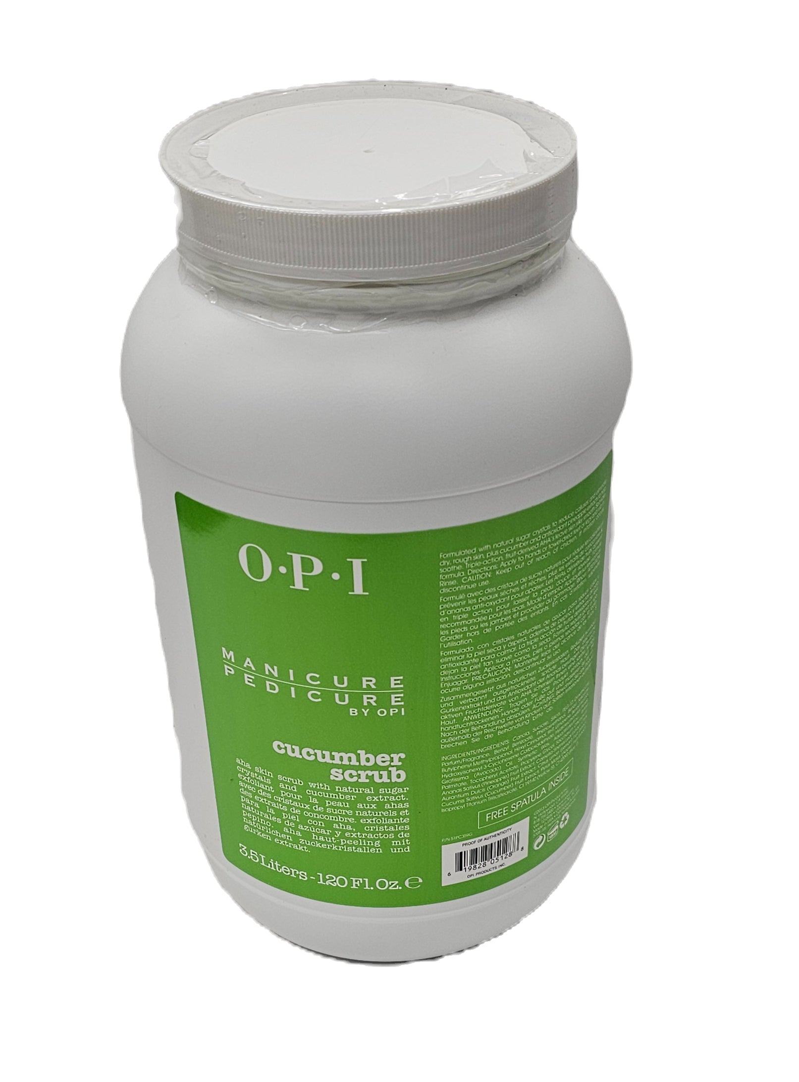 OPI manicure pedicure cucumber scrub; 120fl.oz image 1