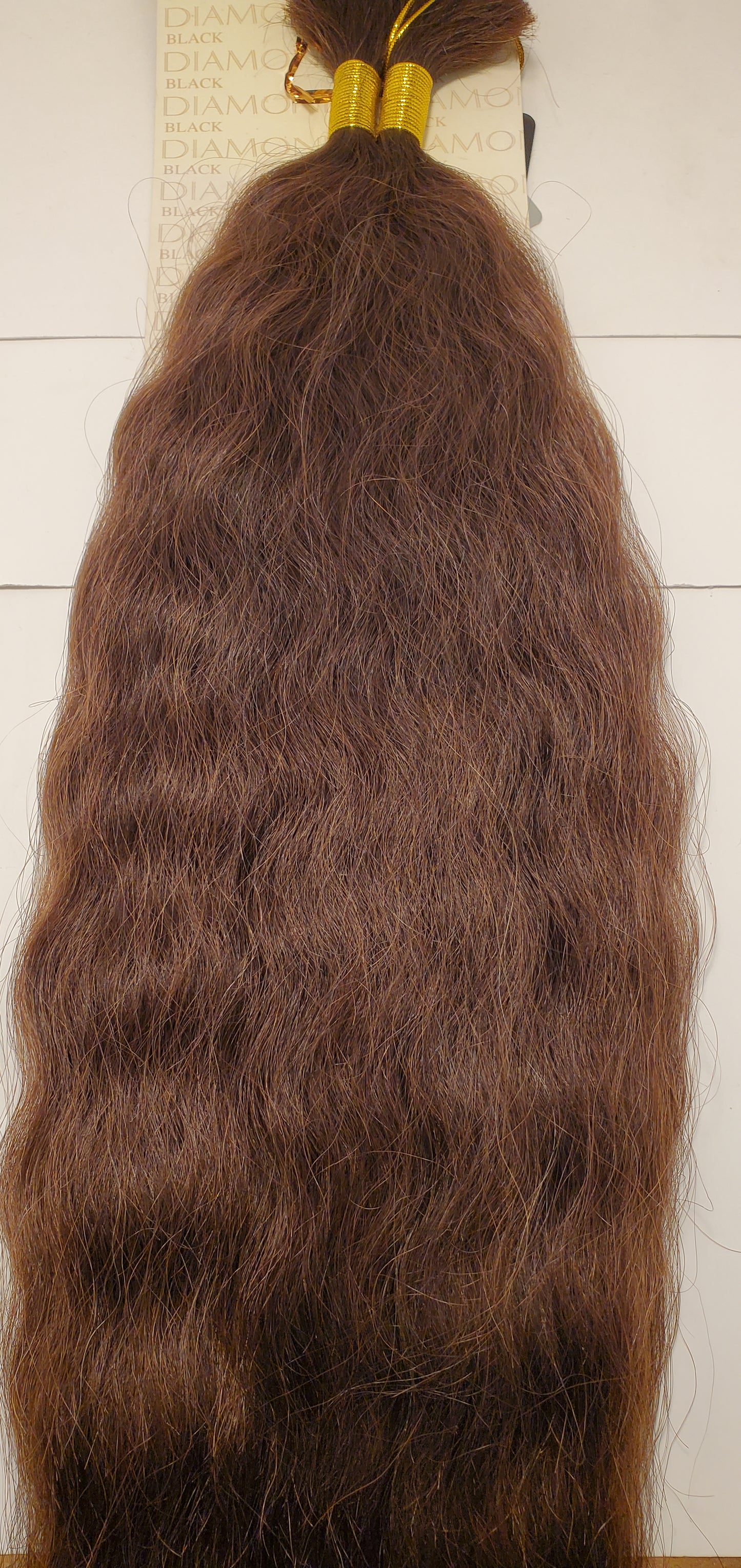 Remi human hair super bulk tangle-free wavy for braiding; Black Diamond image 3