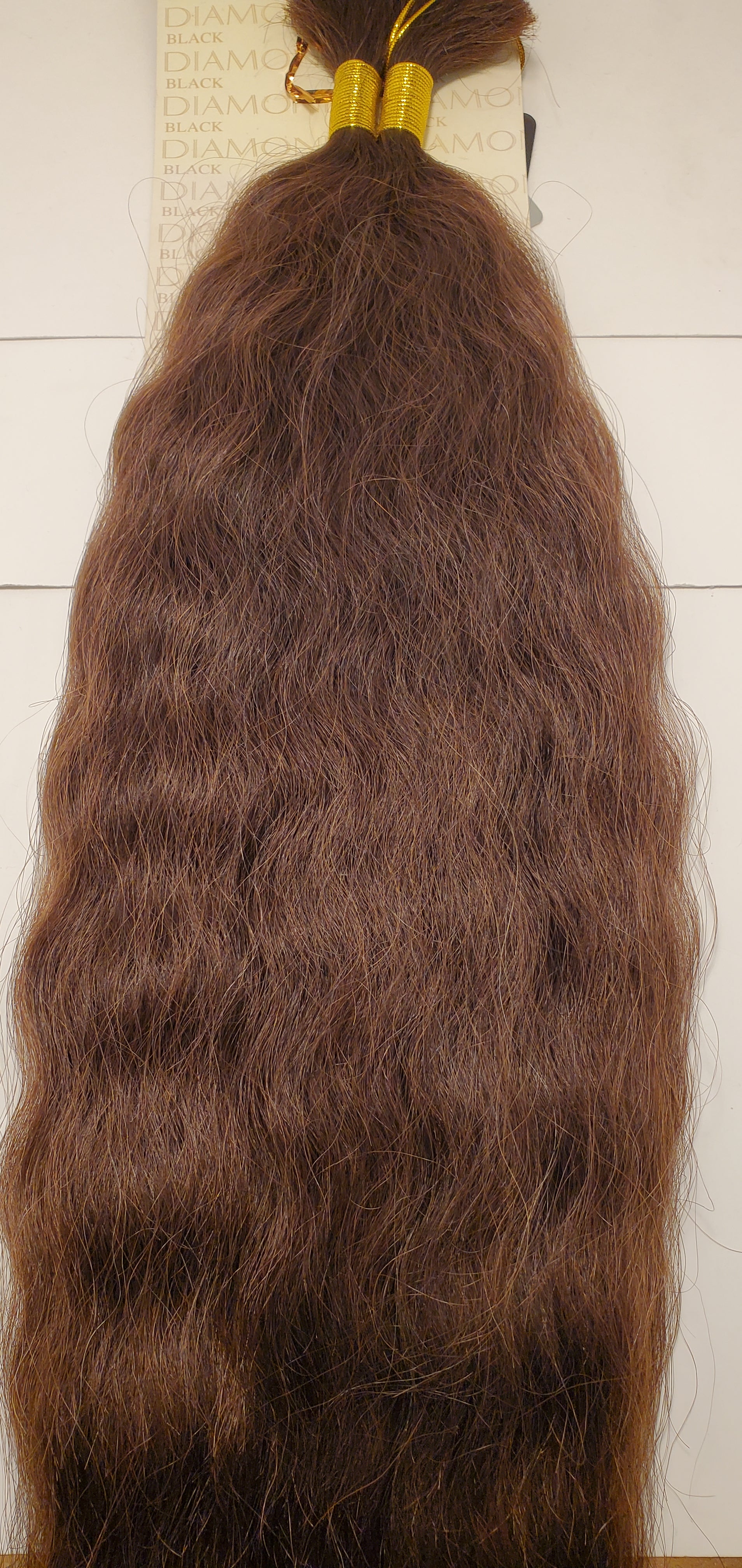 Remi human hair super bulk tangle-free wavy for braiding; Black Diamond image 3