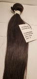 Brazilian virgin remy hair weave natural straight; sew-in weft; 9A grade image 0