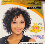 Human hair tangle-free weave; Adante; deep curls; sew-in; 6pcs. image 0