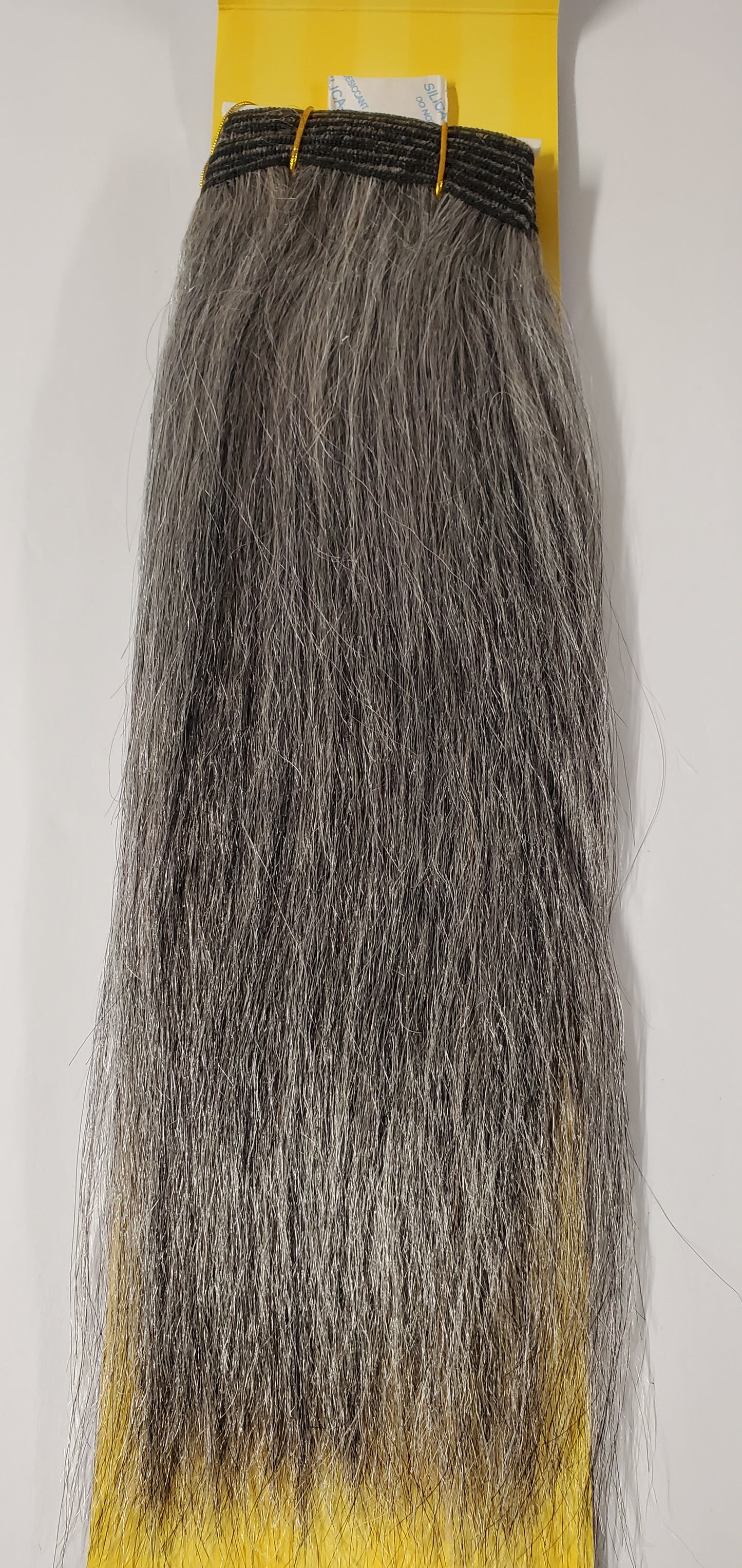 Human hair premium new yaki tangle-free weave; straigt sew-in weft; #51 image 1