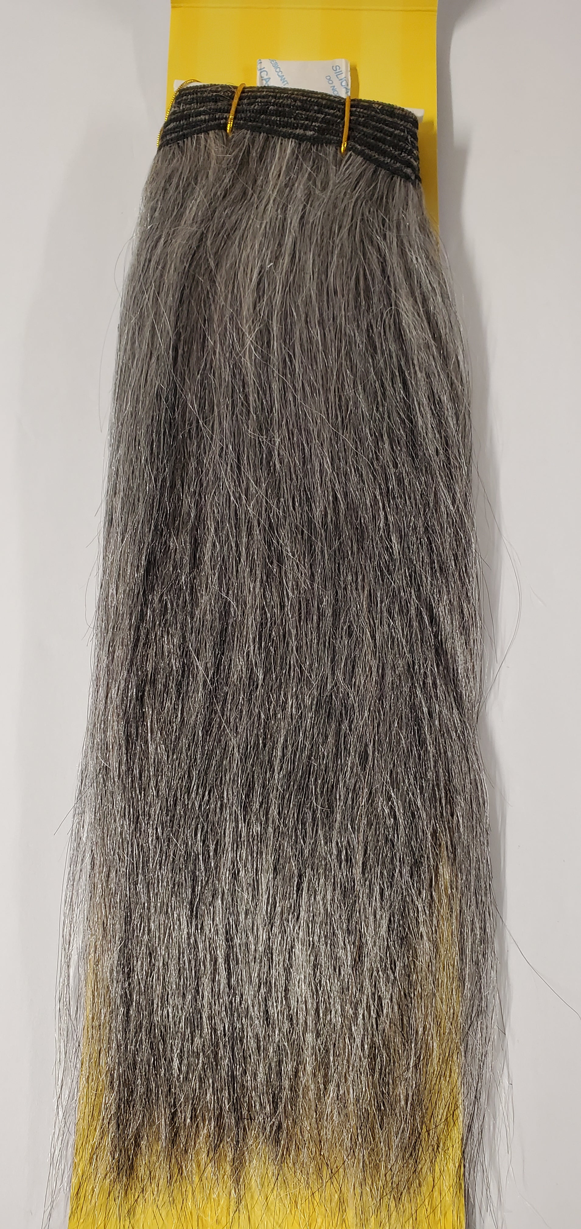 Human hair premium new yaki tangle-free weave; straigt sew-in weft; #51 image 1