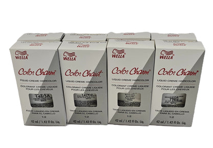 Lot of 48 Wella color charm liquid permanent creme hair color; 1.42floz ; unisex image 2