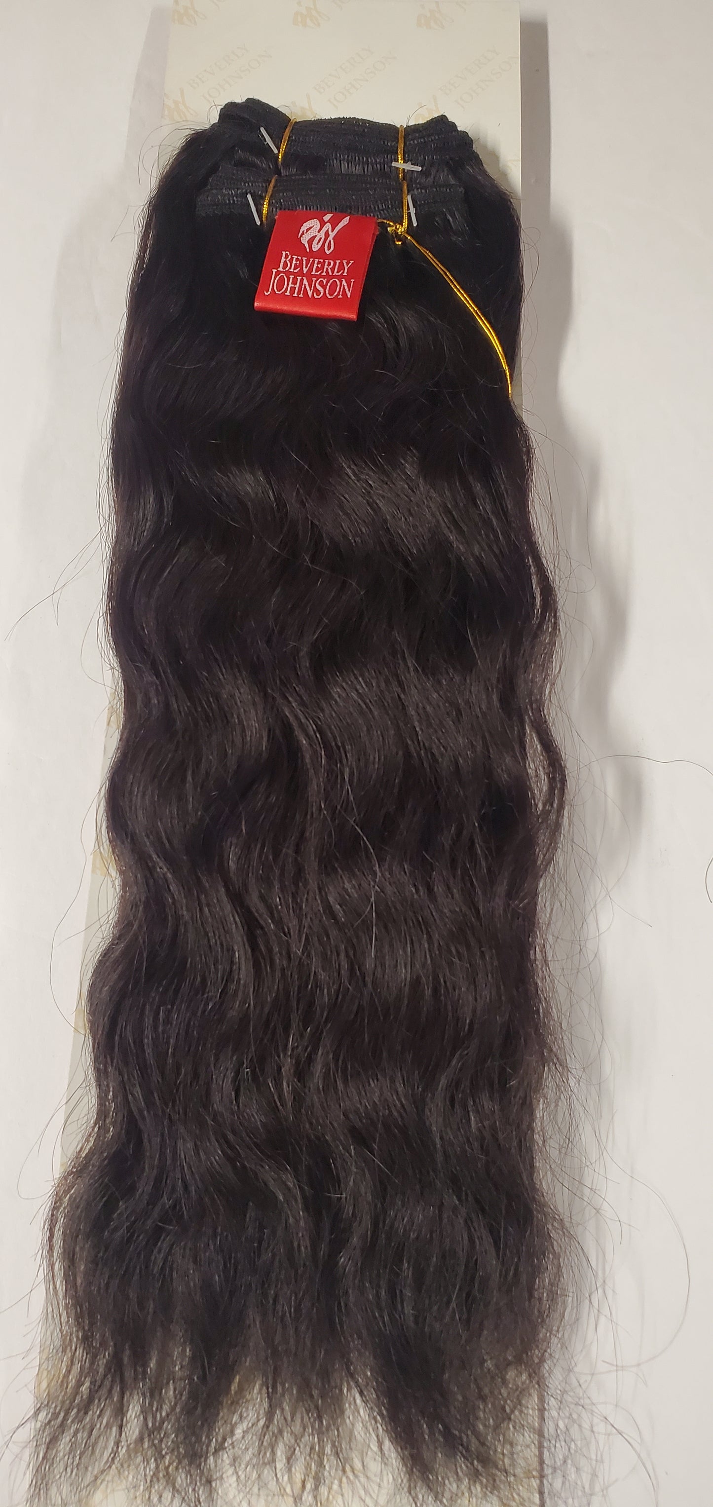 Pure human hair Spanish wave weave; sew-in wavy weft. image 2
