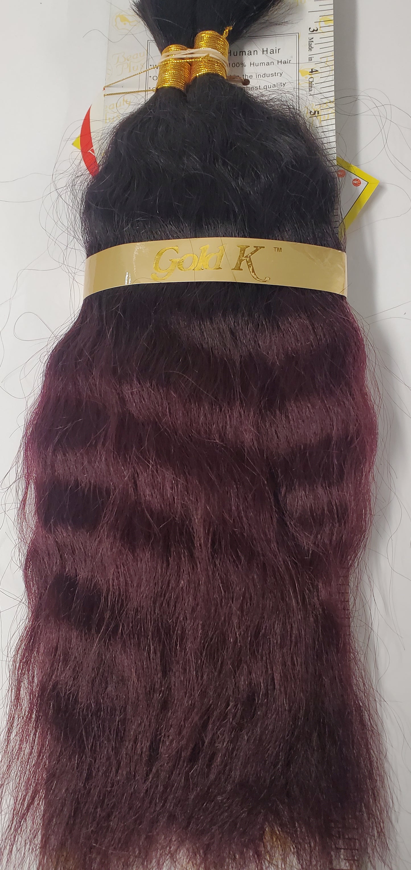 Human hair French refined super bulk tangle-free  wet and wavy for braiding; OM image 0