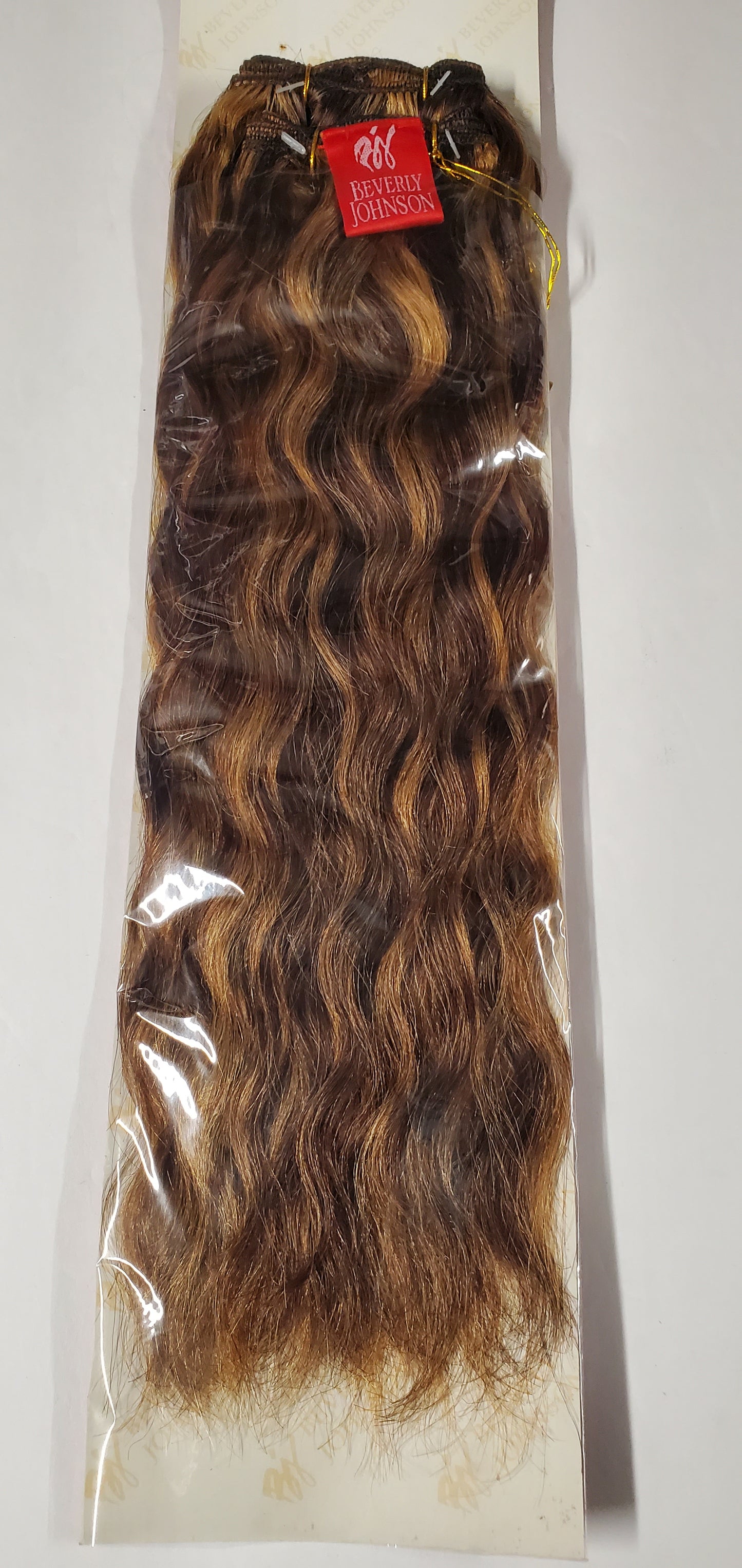 Pure human hair Spanish wave weave; sew-in wavy weft. image 4