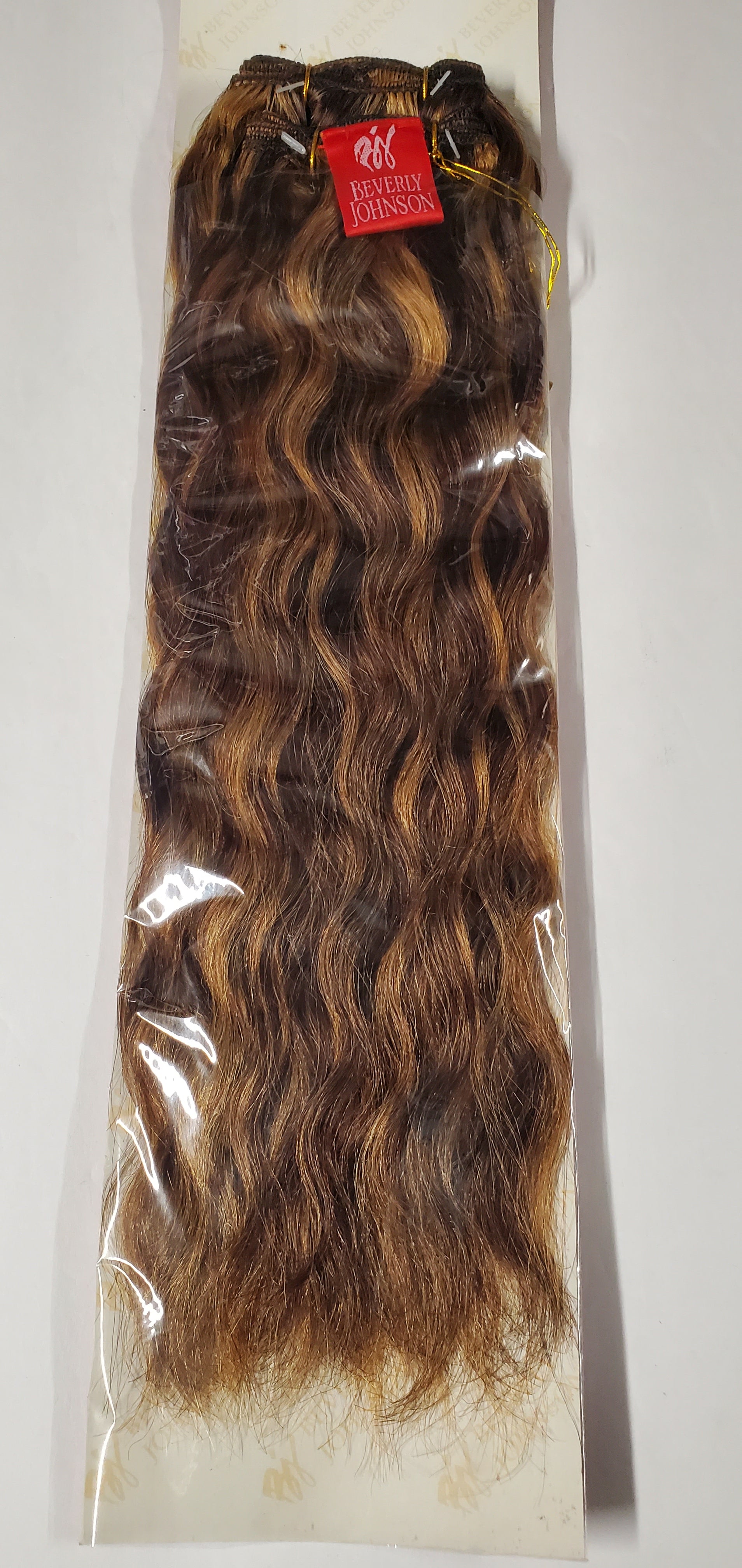 Pure human hair Spanish wave weave; sew-in wavy weft. image 4