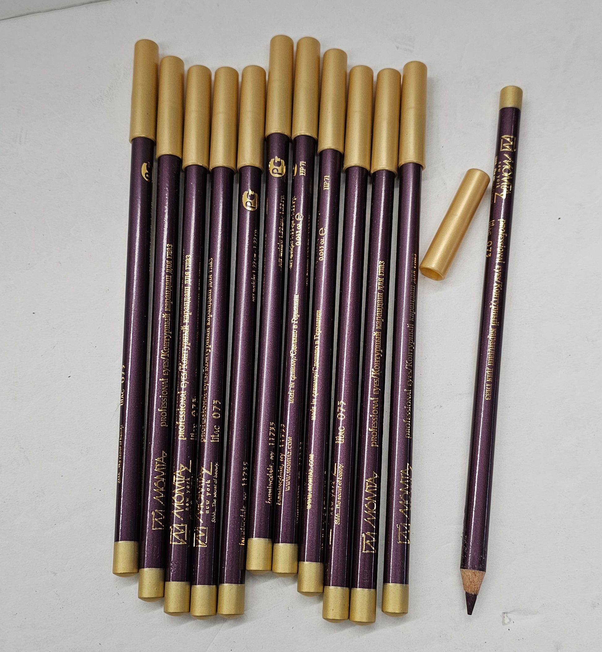 Set of 12 professional eyeliner pencils; Lilac; 0.043oz image 2