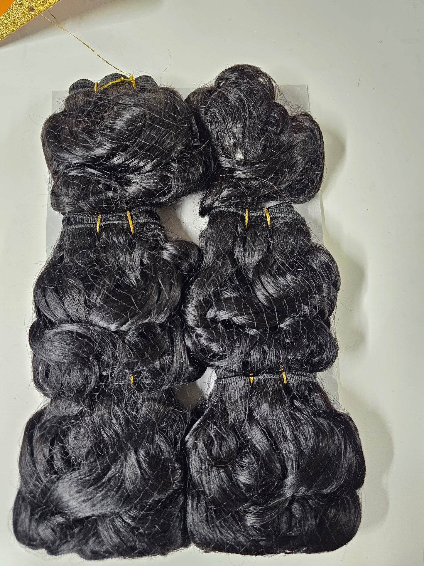 Human hair tangle-free weave; Allegretto; sew-in; curly; 6pcs image 4