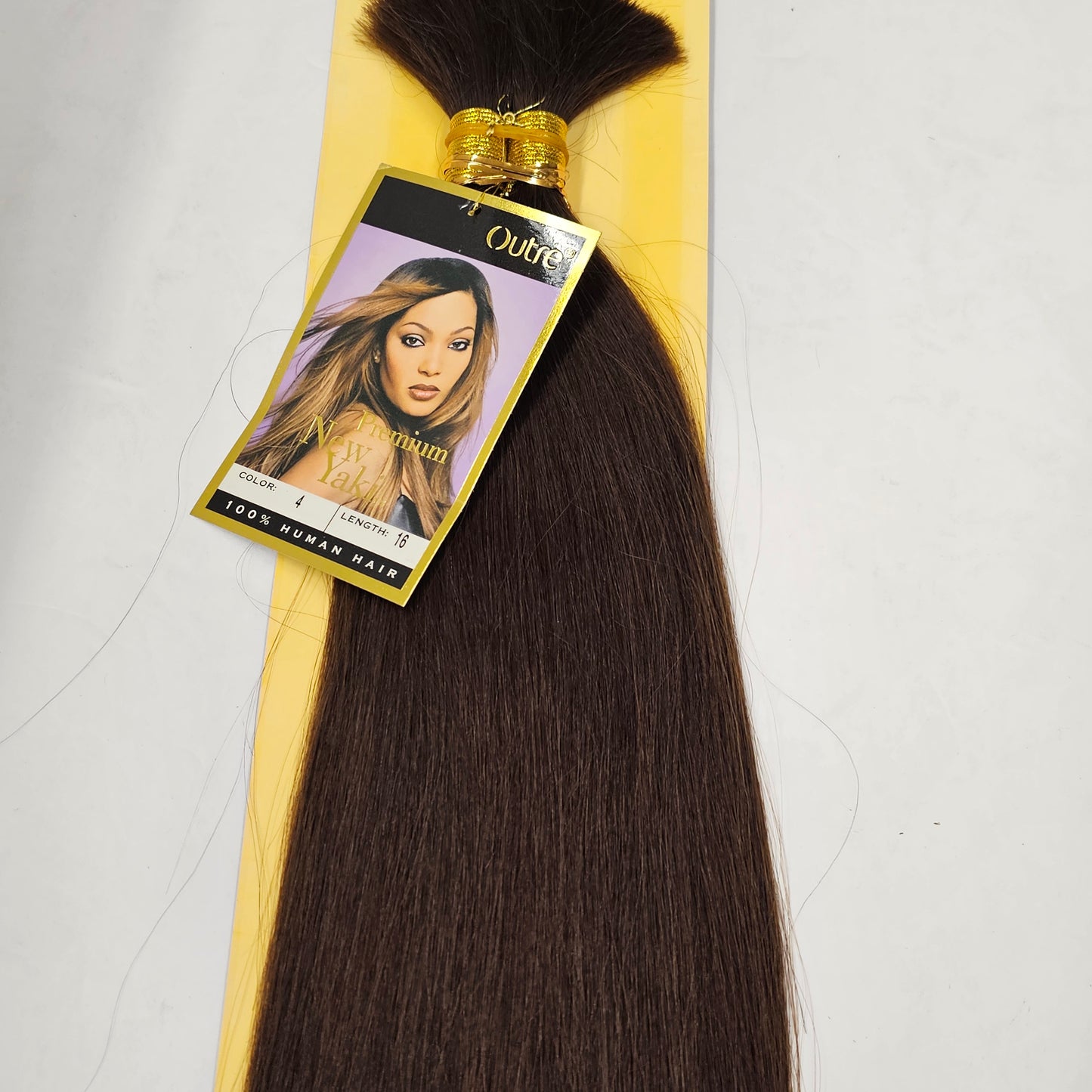 Tangle-free human hair premium new yaki bulk for braiding, straight image 4