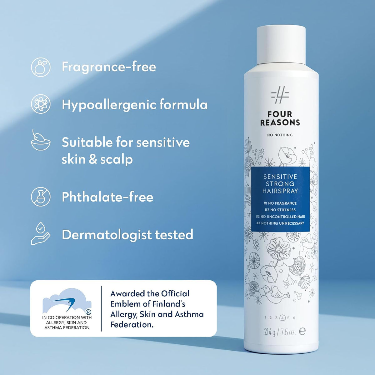 Sensitive Strong Hold Hairspray