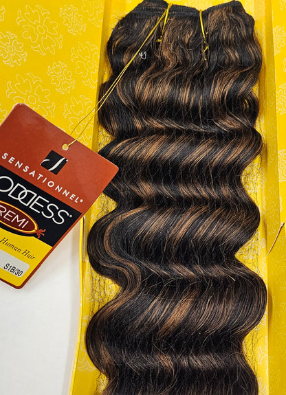 Goddess remi curly human hair weave tangle-free for sew-in; loose deep; wefts image 4