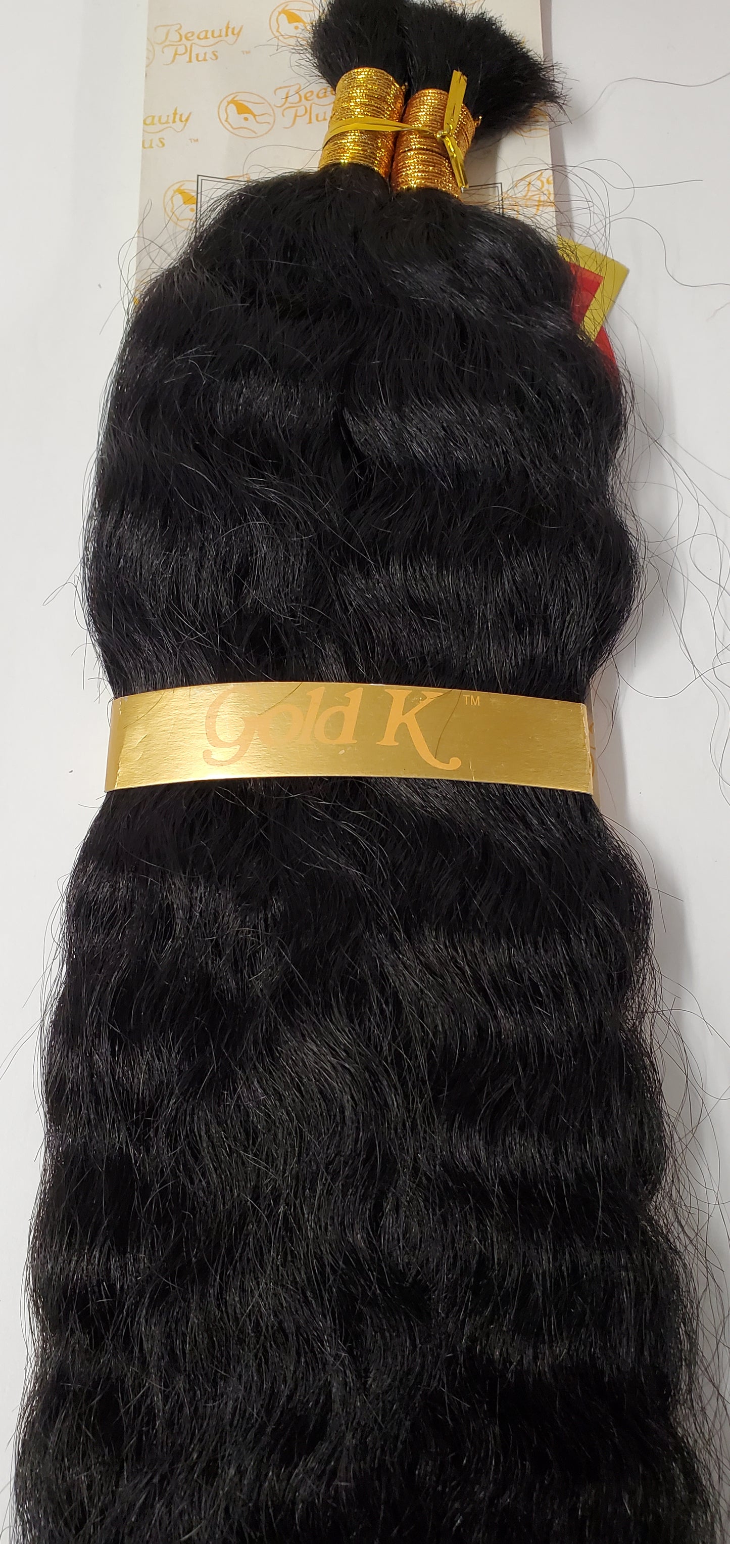 Human hair French refined super bulk tangle-free  wet and wavy for braiding; Jan image 0