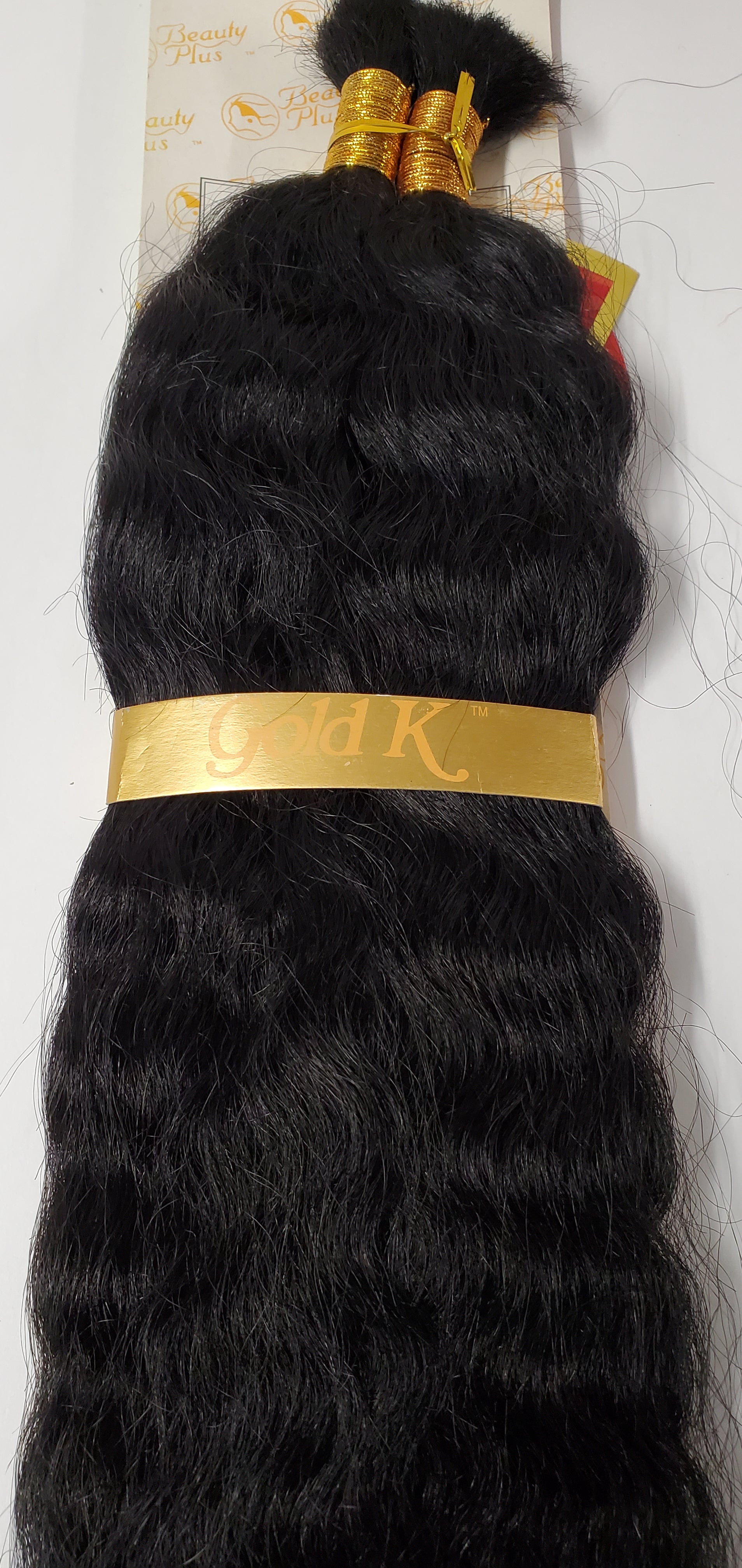 Human hair French refined super bulk tangle-free  wet and wavy for braiding; Jan image 0