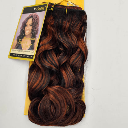 Curly human hair weave tangle-free for sew-in; Premium Sassy curl; wefts. image 4