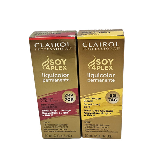 Lot of 72 Clairol soy4plex liquicolor permanente; 2fl.oz image 1