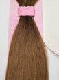 Tangle-free human hair silky straight bulk for braiding. image 1