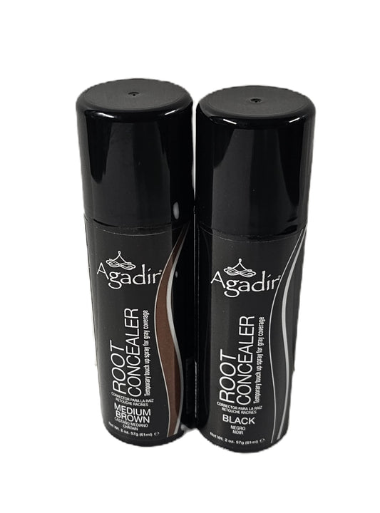 Agadir root concealer temporary touch up spray for gray coverage; 2oz; unisex image 0