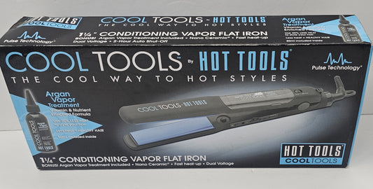Cool tools 1 1/4 inch conditioning vapor flat iron; model HT7101 image 0