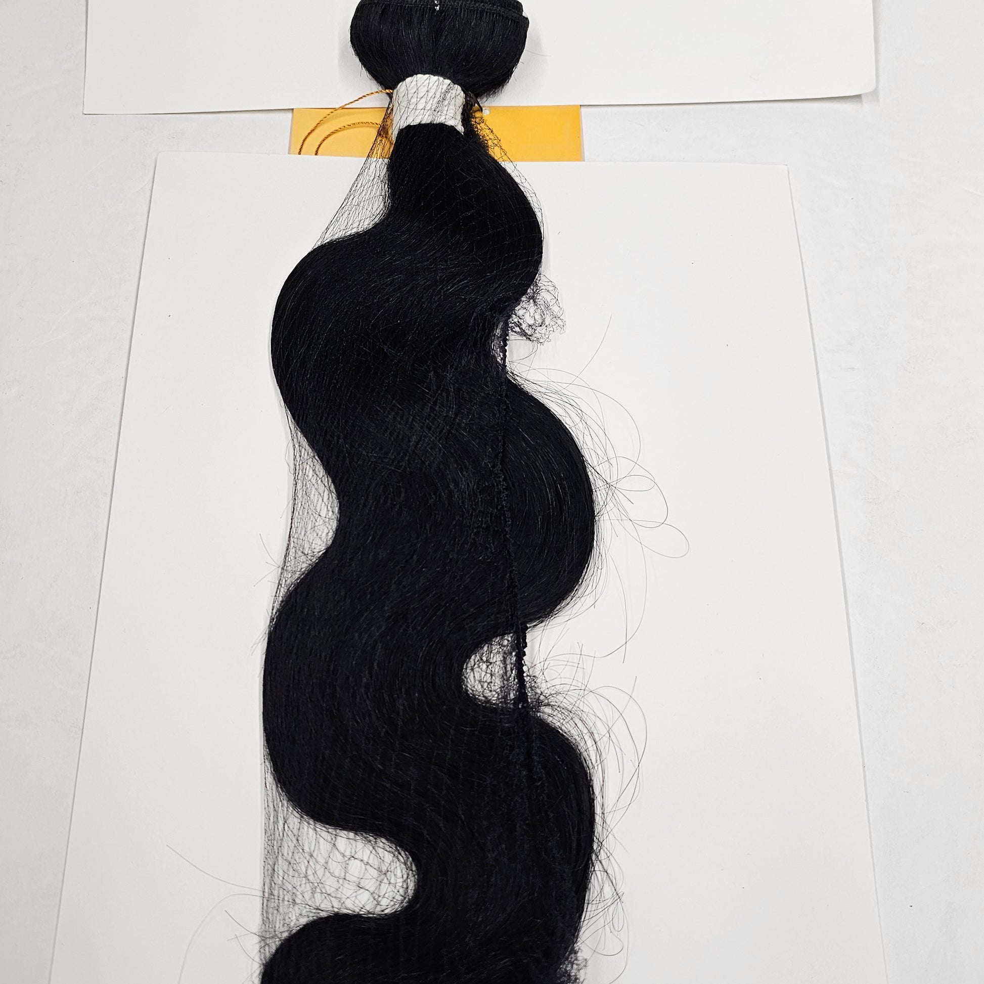 Unprocessed natural human hair body wave weave; curly sew-in weft image 3
