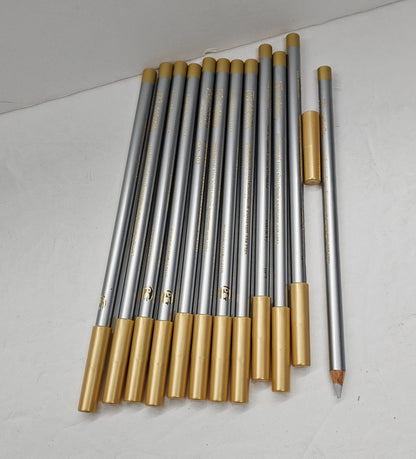 Set of 12 professional eyeliner pencil; Silver; 0.043oz image 1