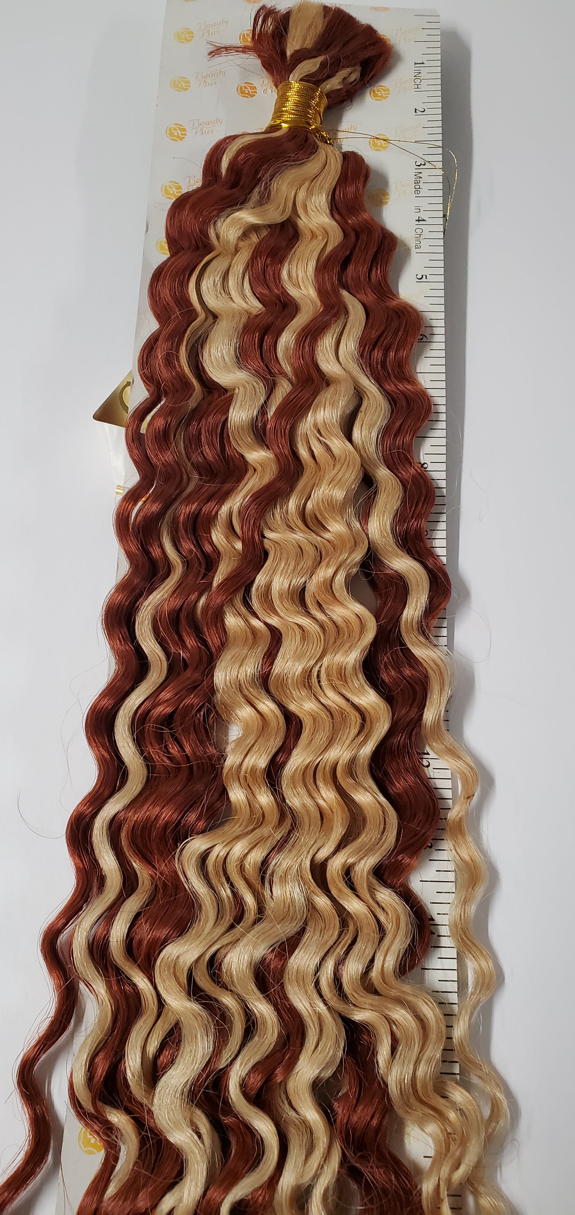 Human hair new deep bulk tangle-free for braiding; curly wet and wavy bulk hair. image 5