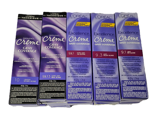 L'Oreal excellence creme gray coverage; permanent hair color; 1.74oz; for unisex image 0