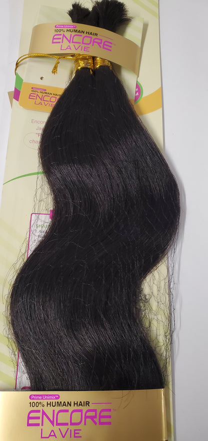 Human mix body bulk; curly; for braiding; blended; women image 2