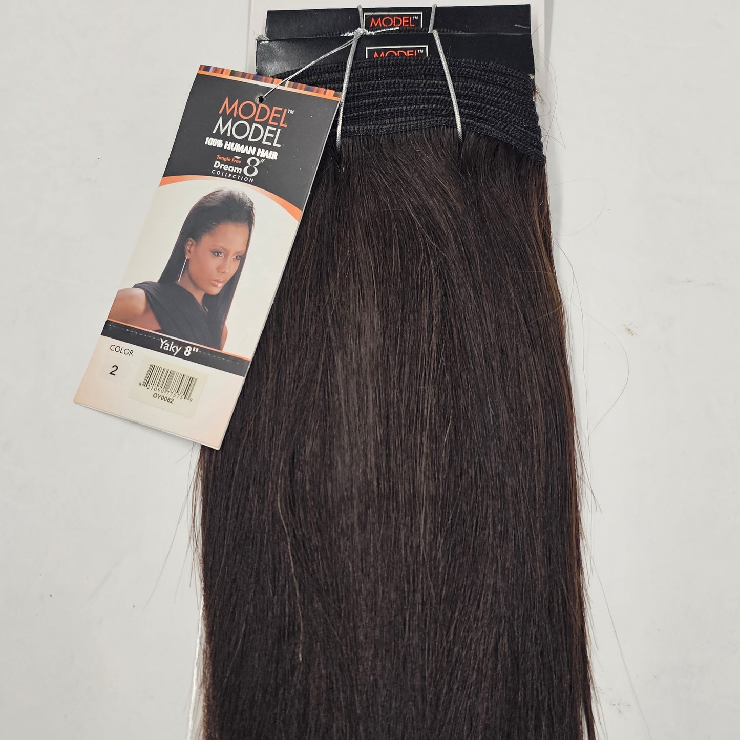 Tangle-free human hair yaky weave for sew-in, straight, wefts image 1