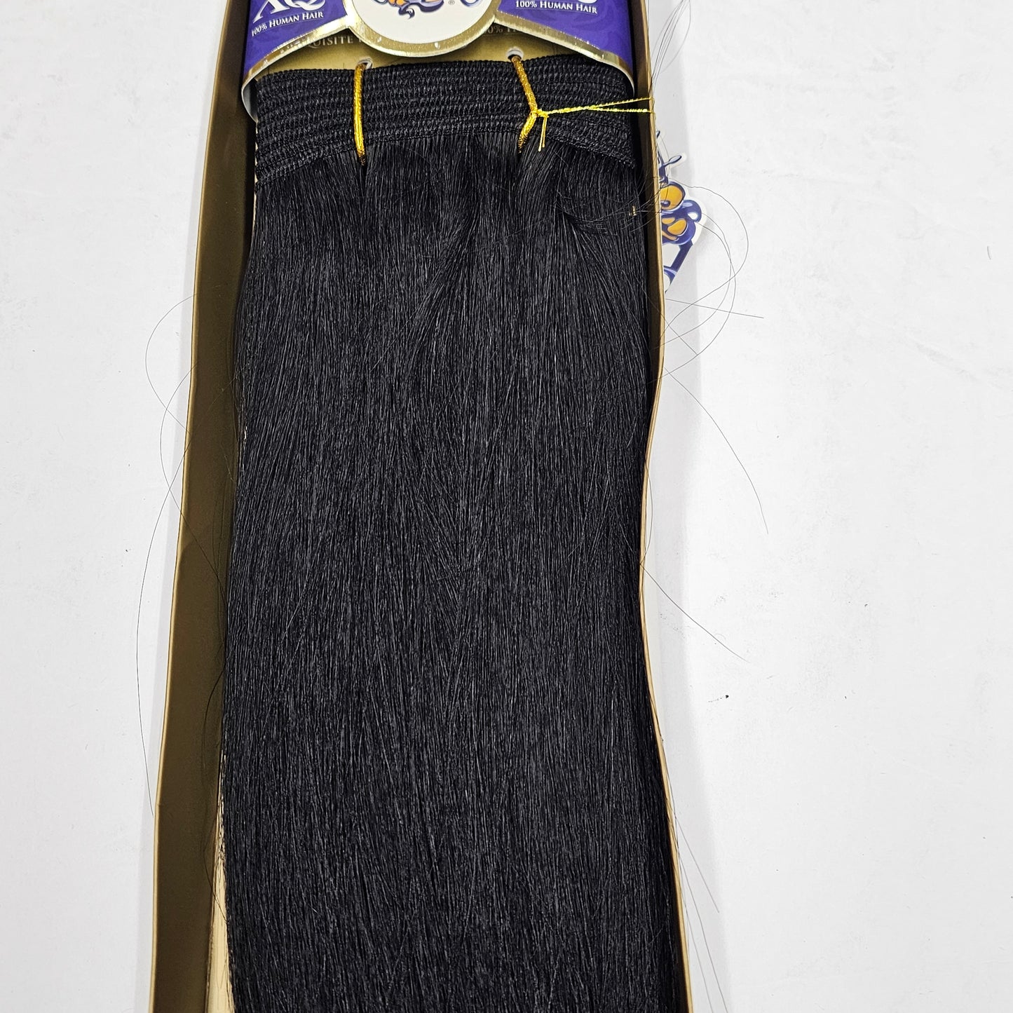 Remy human hair weave XQ cuticle; straight sew-in weft; Shake n go image 3
